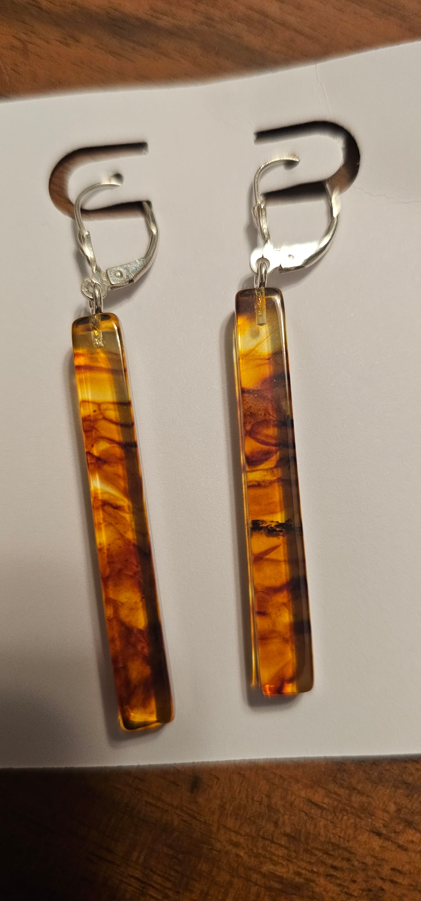 Amber Dangle Earrings Various Styles