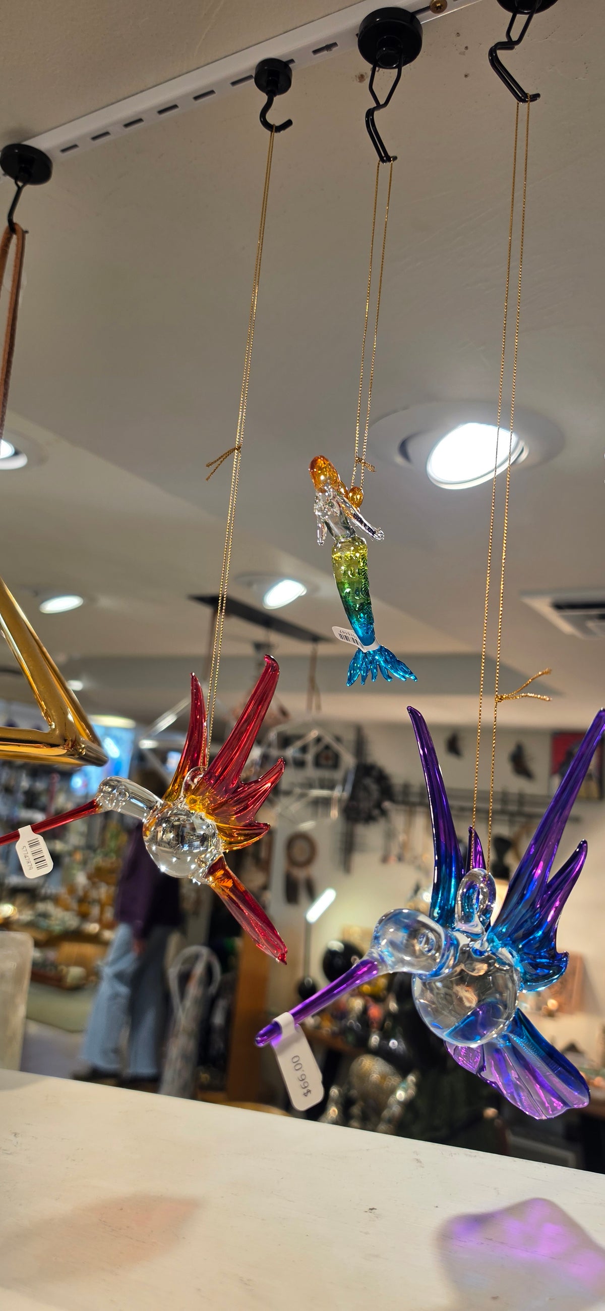 Hummingbird Blown Glass Large